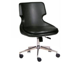 F-606 Siyah Deri Çalışma Koltuğu