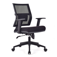 Riva Siyah Fileli Çalışma Koltuğu