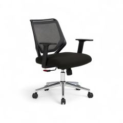 Moreno Siyah Fileli Ofis Çalışma Koltuğu