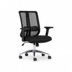 Paris Siyah Fileli Çalışma Koltuğu