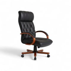 Lord Siyah Deri Yönetici Koltuğu