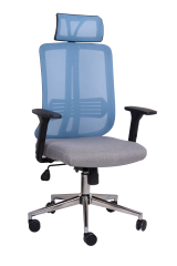 Paris Antrasit - Mavi Fileli Yönetici Koltuğu