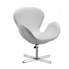 C-54 Beyaz Deri Cafe Koltuğu