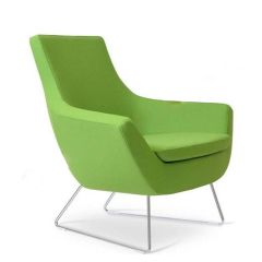 C-48 Yeşil Kumaş Cafe Koltuğu