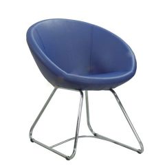 K-05 Mavi Deri Cafe Koltuğu