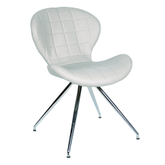 Akon Beyaz Deri Cafe Ofis Sandalye