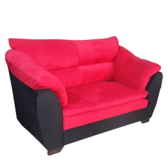 Roza Kırmızı Kumaş Ofis Kanepesi