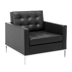 Terra Siyah Deri Ofis Kanepesi