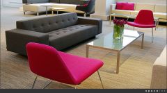 Jasum Gri Kumaş Ofis Kanepesi