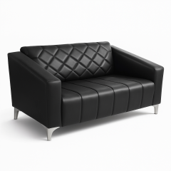 Z-25 Siyah Deri Ofis Kanepesi