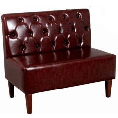 Kapitoneli Deri Bekleme Koltuğu