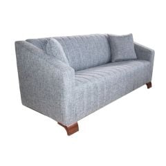 Liya Gri Kumaş Üçlü Ofis Kanepesi