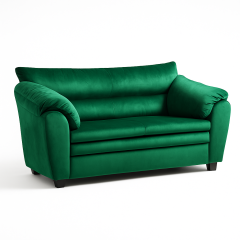 Roza Yeşil Kumaş İkili Kanepe