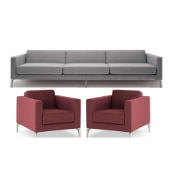 G-32 Gri Kumaş Ofis Kanepesi