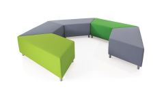 Hermes Gri Kumaş Puf