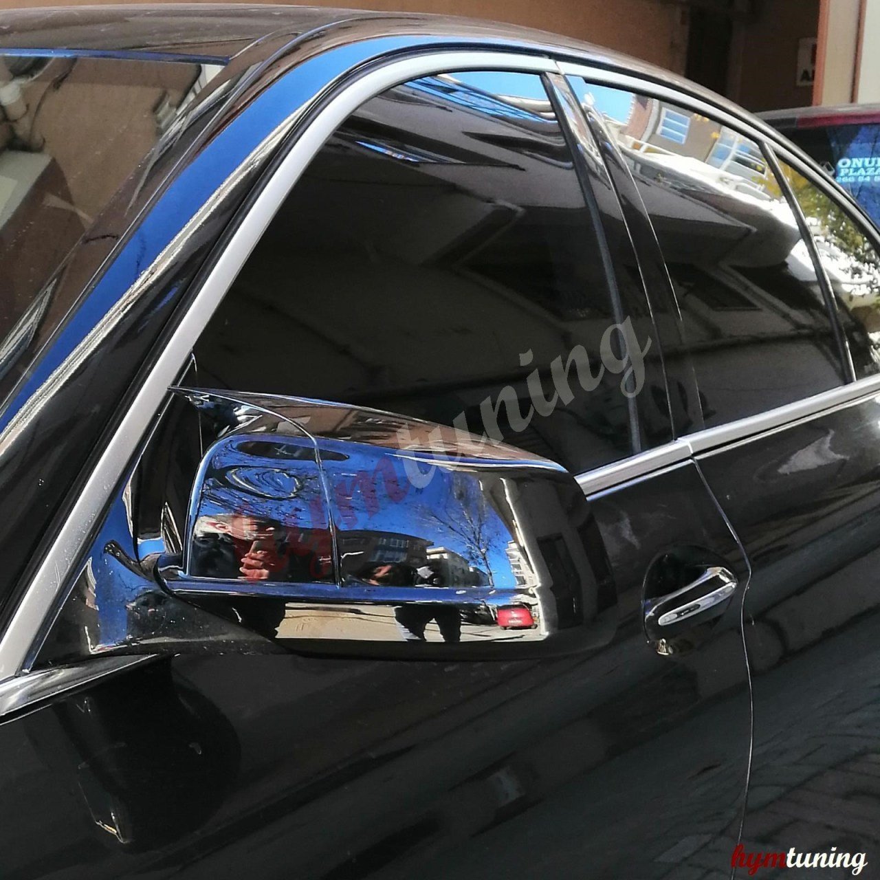 BMW F10 Yarasa Ayna Kapağı - Parlak Siyah, Sinyalsiz Aynalar İçin, F10 M5 Yarasa Ayna Kapak