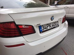 BMW F10 İnce Spoiler Piano Black, ABS Plastik, F10 M5 Spoyler, Parlak Siyah Boyalı