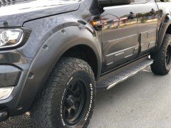 Ford Ranger 2015+ T7 Çamurluk Dodik Seti Mat Siyah, 4 parça