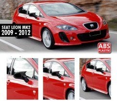 Seat Leon MK2.5 Yarasa Ayna Kapağı - Parlak Siyah ABS PLASTİK PIANO BLACK