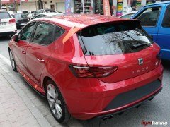 Seat Leon Mk3.5 2017 - Difüzör Custom Sol Çıkış Parlak Siyah Piano Black