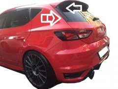 Seat Leon 2012- Sonrası Spoyler Kulağı PİANO BLACK  Parlak Siyah