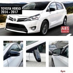 Toyota Verso Yarasa Ayna Kapağı, 2014 2017, Piano Black, Verso Batman Kapak ABS Plastik Parlak Siyah