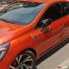 Renault Clio 5 Yarasa Ayna Kapağı Piano Black, Yeni Clio Batman Kapak, ABS Plastik Parlak Siyah