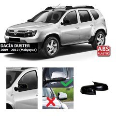 Dacia Duster Batman Yarasa Ayna Kapak, Parlak Siyah, 2009 2012, Sadece Makyajısz Kasa Uyumludur