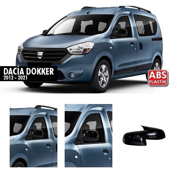 Dacia Dokker Batman Yarasa Ayna Kapak, Parlak Siyah, 2012 2021, Dakır Yarasa Ayna Kapak, Piano Black