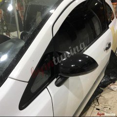Opel Corsa D Yarasa Ayna Kapağı - Parlak Siyah ABS PLASTİK, Sağ Sol Set, BATMAN KAPAK