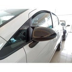 Opel Corsa E Yarasa Ayna Kapağı - Parlak Siyah ABS PLASTİK, Piano Black SAĞ SOL SET