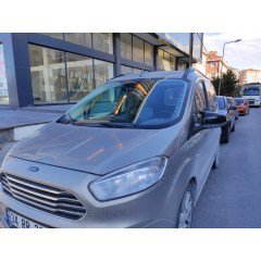 Ford Courier Yarasa Ayna Kapak, 2014 2017, Makyajsız Kasa, Parlak Siyah, ABS PLastik Batman Kapak