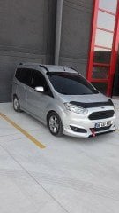 Ford Tourneo Courier Kaput Rüzgarlığı, 2014+ Piano Black Parlak Siyah, Ön Kaput Koruyucu