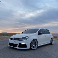 VW Golf 6 Yarasa Ayna Kapağı Piano Black, ABS Plastik, Sağ Sol Takım Parlak Siyah Batman Kapak