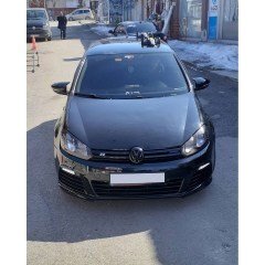 VW Golf 6 Yarasa Ayna Kapağı Piano Black, ABS Plastik, Sağ Sol Takım Parlak Siyah Batman Kapak