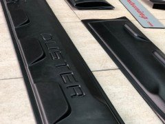 2018 Duster Dodik Set - 12 Parça Kapı ve Çamurluk Set, Mat Siyah Desenli Damalı Model