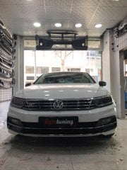 VW Passat B8 Rline Bodykit Seti Ön Tampon Difüzör Marşpiyel, 2015 2018 Uyumlu