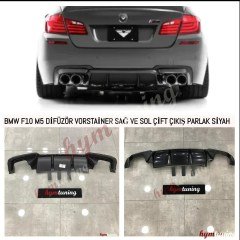 BMW F10 MTech Piano Black Set Ön Lip, Difüzör, Marşpiyel Lipi, Arka Flap Seti