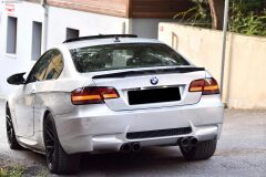 BMW 3.20 Coupe E92 M3 Yarasa Spoyler Boyasız HAM Fiberglas, Eski 3 Kasa Coupe Arka Bagaj Rüzgarlığı