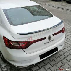 Renault Megane 4 Sedan Spoyler, BOYASIZ HAM FİBER, 2016+, Arka Bagaj Üstü Çıta