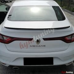 Renault Megane 4 Sedan Spoyler, BOYASIZ HAM FİBER, 2016+, Arka Bagaj Üstü Çıta