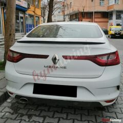 Renault Megane 4 Sedan Spoyler, BOYASIZ HAM FİBER, 2016+, Arka Bagaj Üstü Çıta