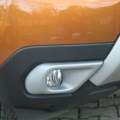 Dacia Duster 2 2018 Sis Farı Çerçevesi Seti Gri