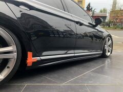 VW Passat B8 Rline Marşpiyel Takımı LC9X Siyah Fabrikasyon Boyalı, ABS Plastik Sağ Sol Yan Etekler