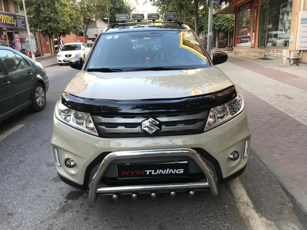 Suzuki Vitara 2015+ Üstü Kaput Rüzgarlığı Piano Black, ABS Plastik