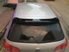 VW Golf 6 ABT Spoiler, Anatomik Model, Piano Black Parlak Siyah Boyalı, ABS Plasti,k