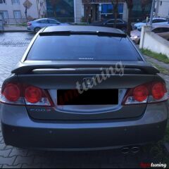 Honda Civic FD6 Cam Üstü Spoiler Yarasa Spoiler, ABS Plastik