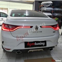 Renault Megane 4 SD İnce Spoiler Boyasız, SERT PLASTİK Arka Bagaj Çıtası