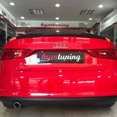 Audi A3 Sedan M4 Yarasa Spoyler, Piano Black Parlak Siyah, ABS Plastik 2013 2020 Uyumlu