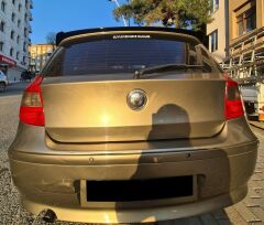 BMW E87 Spoiler, Parlak Siyah, Piano Black Boyalı ABS Plastik, 2004 2011 Uyumlu